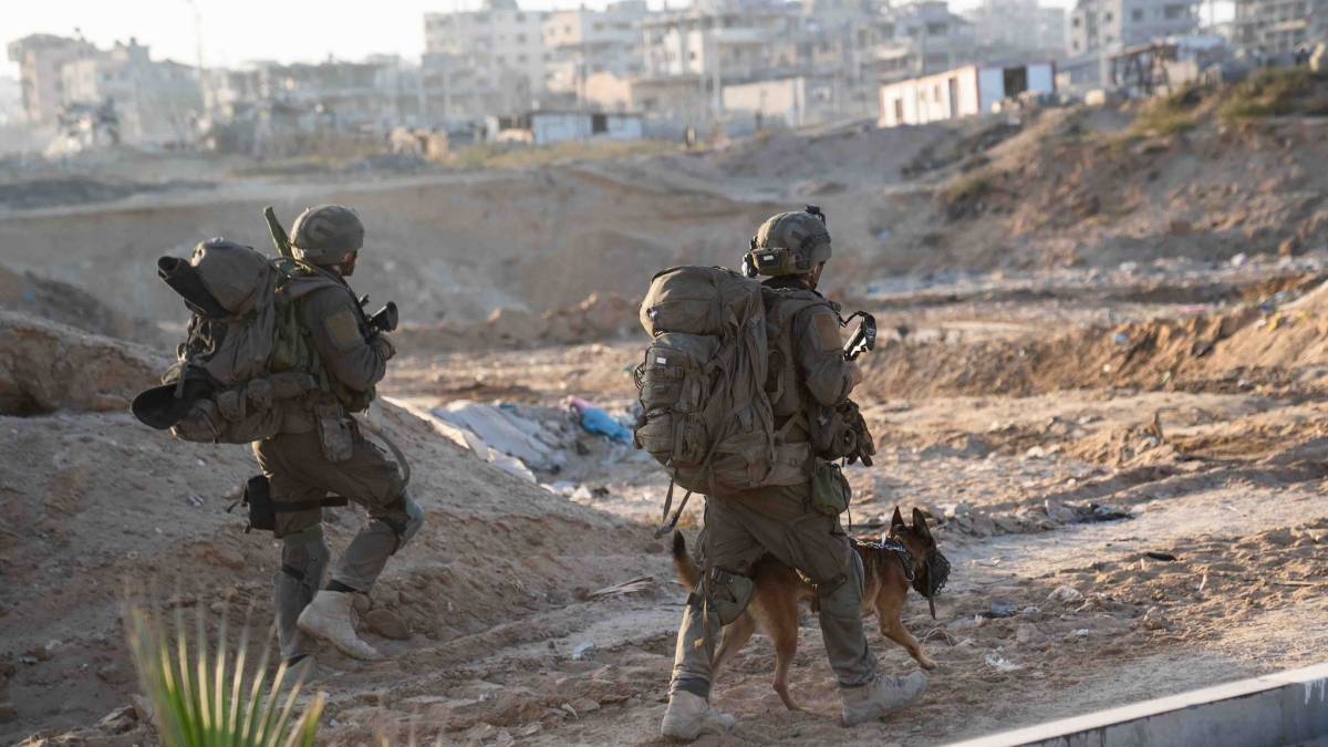 Soldati israeliani a Gaza.