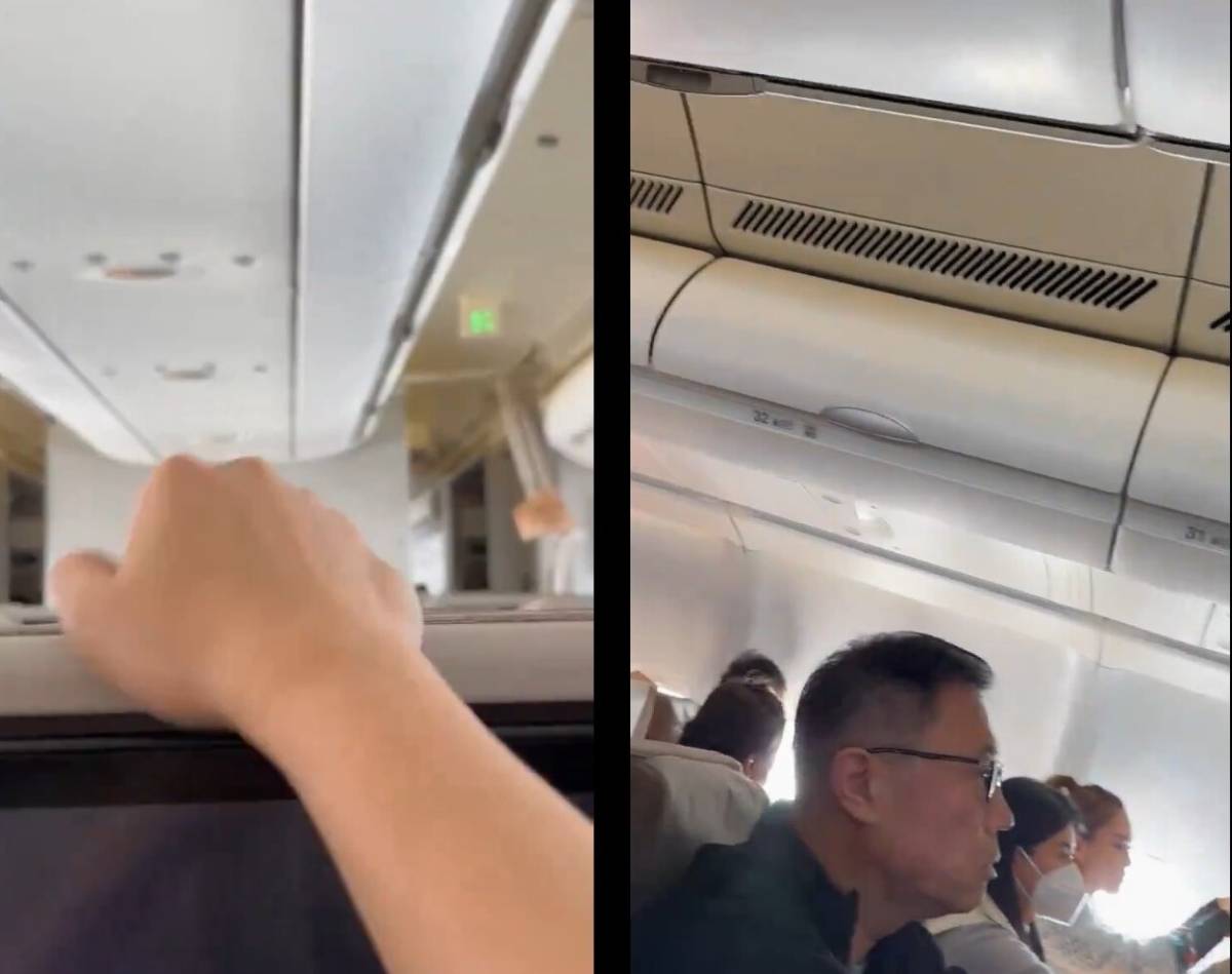 Terrore a bordo dell'aereo: un guasto fa tremare il velivolo | Il video choc