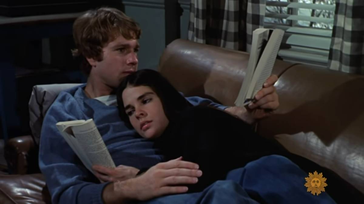 Ali MacGraw e Ryan O'Neal in "Love Story"