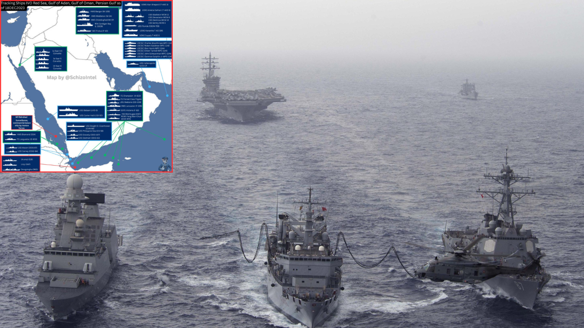 L'Occidente schiera la task force nel Mar Rosso: ecco tutte le navi in movimento