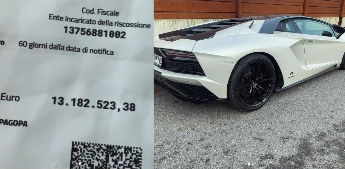 Lamborghini lucidata con le cartelle esattoriali: bufera sull'imprenditore