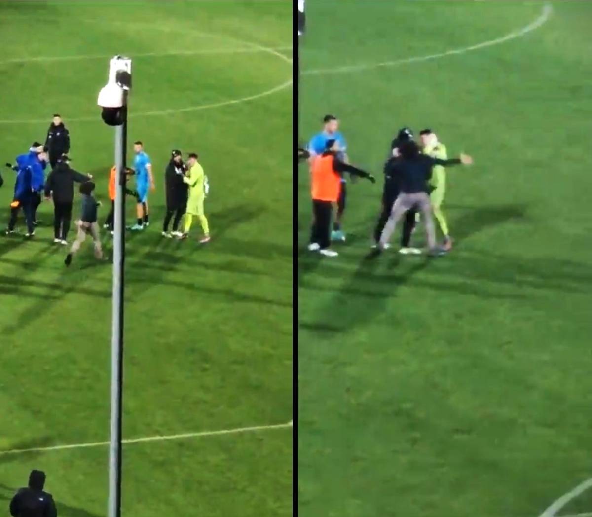 Cesena-Olbia, padre di un calciatore prende a pugni il rivale del figlio, aggressione choc