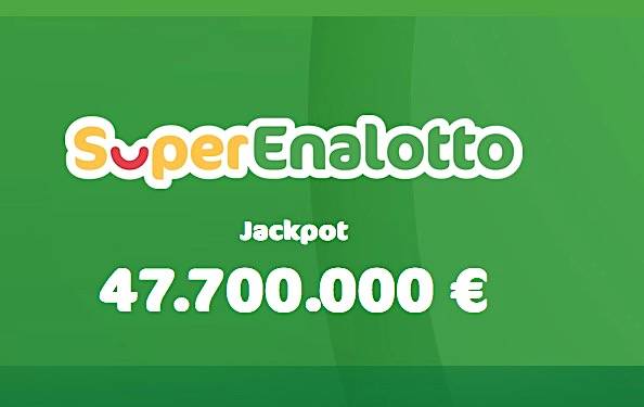 SuperEnalotto, jackpot a 47,7 milioni: vinti 96mila euro a Conegliano e Cassano delle Murge