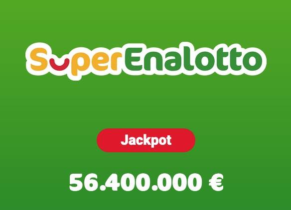 SuperEnalotto, Jackpot a 56,4 milioni, vinti online oltre 128mila euro
