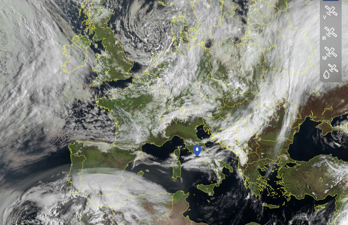 Meteo, tre giorni di maltempo con il Ciclone della Colomba