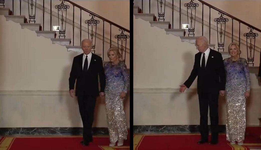 "Guardate la sua mano!". Le immagini di Biden fanno il giro del web: l'affondo dei trumpiani 