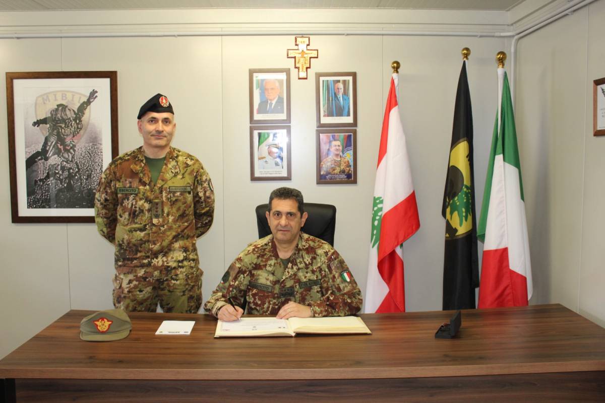 Il generale Figliuolo in Libano: la visita ai soldati italiani