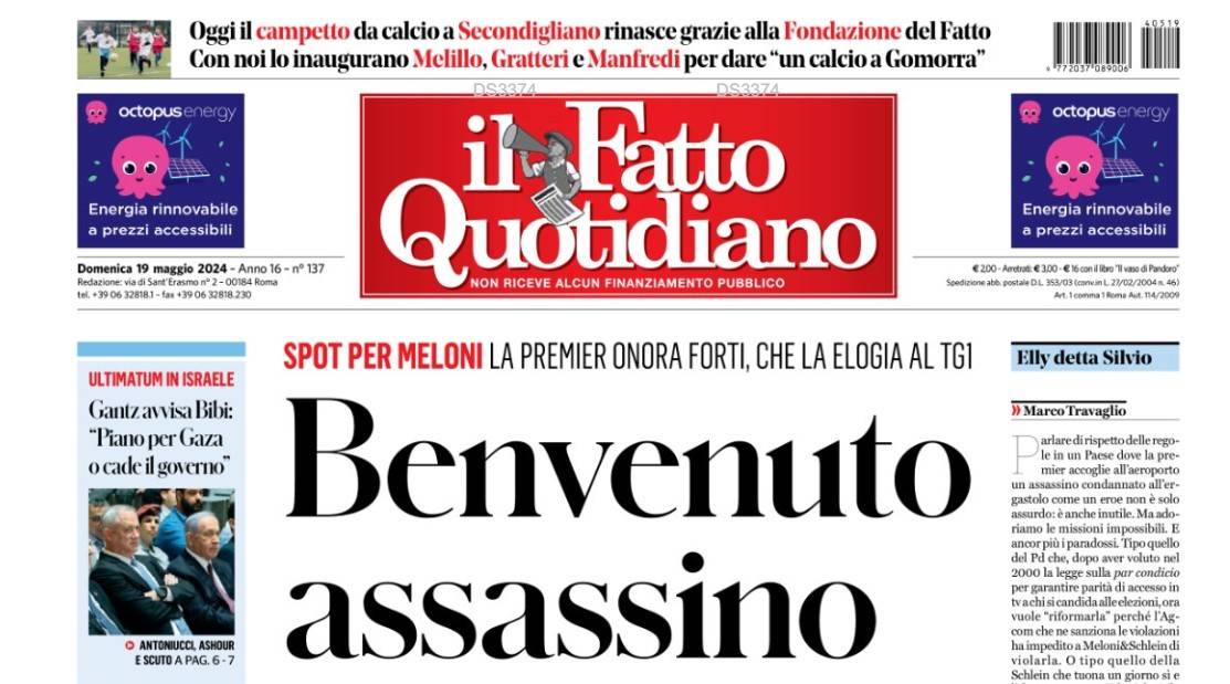 Da "ex produttore tv" al "benvenuto assassino". Ora il Fatto e la sinistra rosicano su Chico Forti