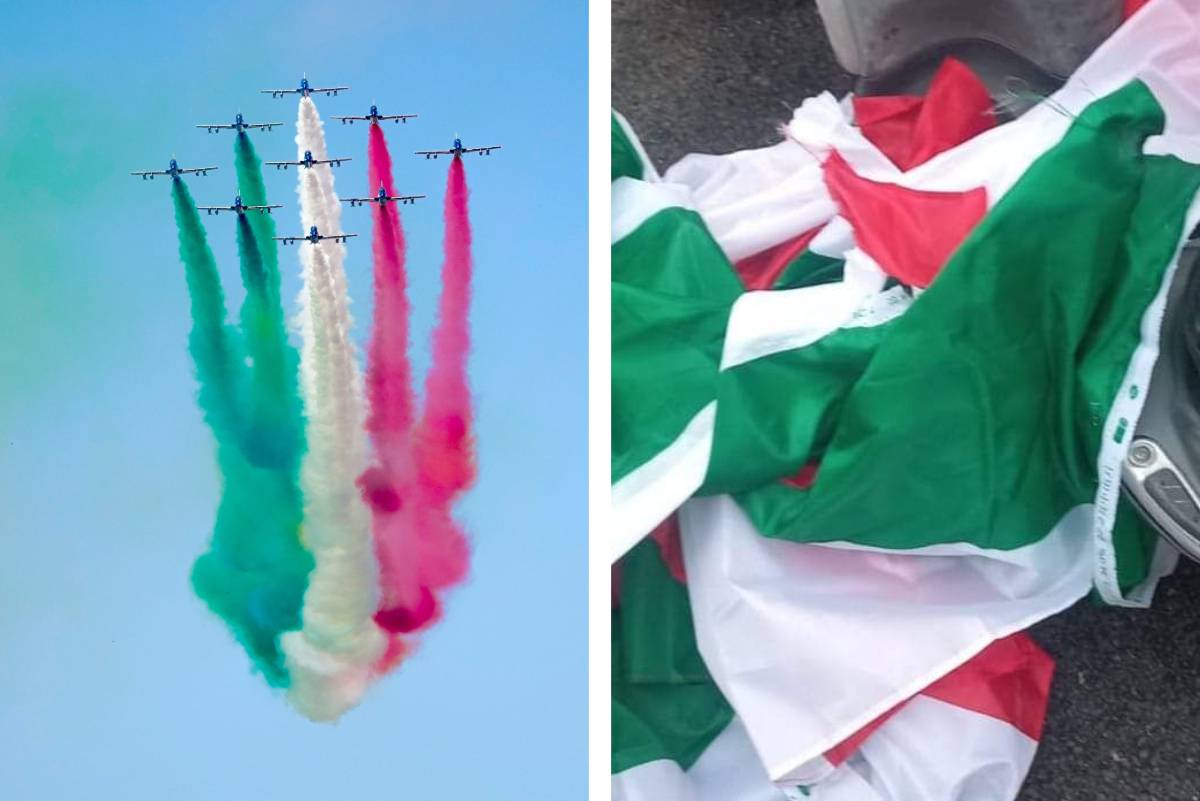 Calpestate le bandiere italiane: ultimo sfregio degli antagonisti al Tricolore