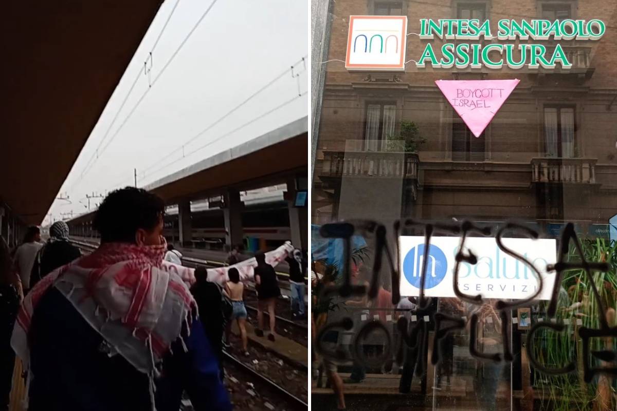 Città vandalizzata e stazione bloccata: i pro Palestina gettano Torino nel caos