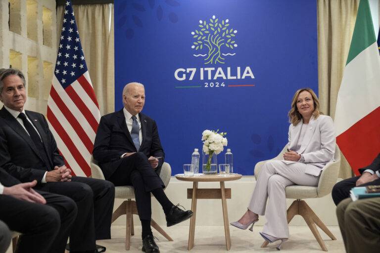 G7, bilaterale Meloni-Biden. "Soddisfatti del piano Mattei"
