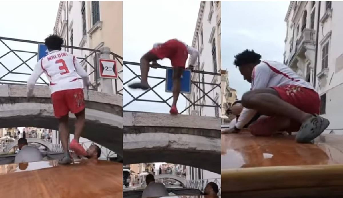 Acrobazie sul motoscafo a Venezia: daspo e multa per lo youtuber I Show Speed