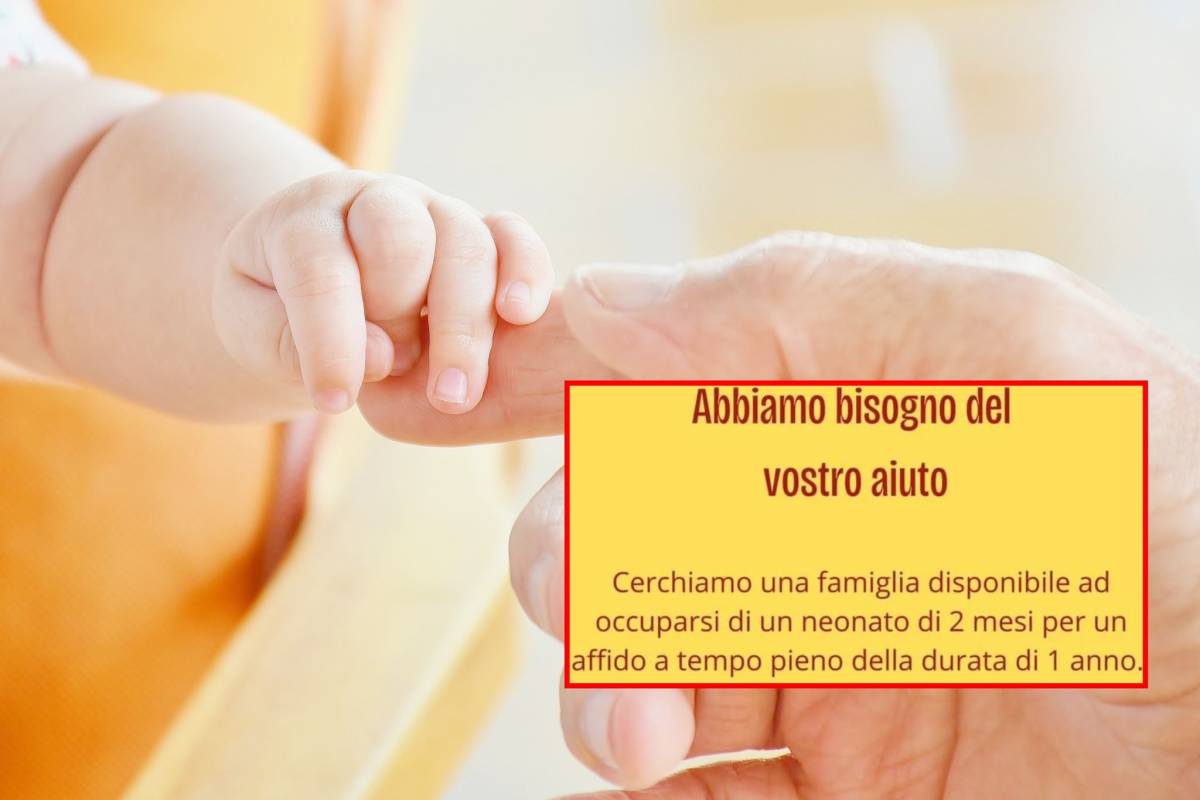 "Cerchiamo una famiglia per il neonato". L'annuncio choc sui social per l'affido