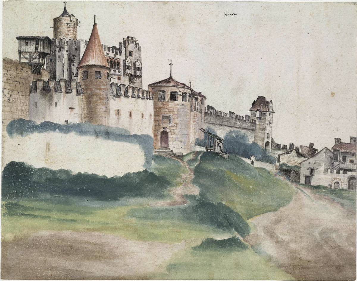 "Veduta del castello del Buonconsiglio" di Albrecht Dürer