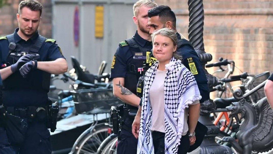 Greta Thunberg arrestata a Copenaghen: l'eco-eroina impegnata contro Israele