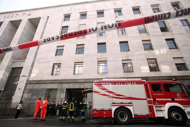 Incendio al Tribunale di Milano: evacuato il Palazzo di giustizia