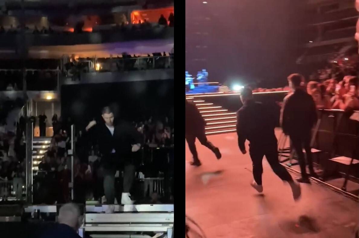 Gli puntano un laser rosso sulla fronte durante un concerto a Praga: Nick Jonas scappa via dal palco