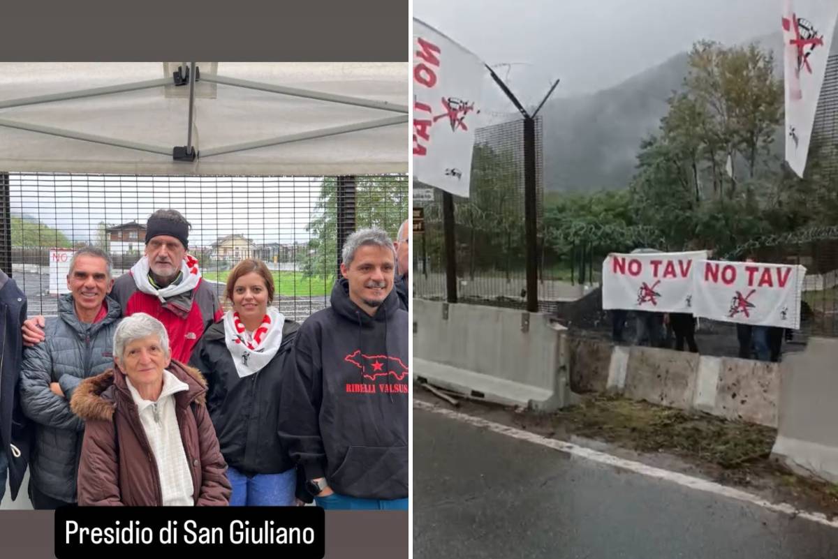 Salis incontra i No Tav che sradicano la recinzione e occupano i terreni espropriati