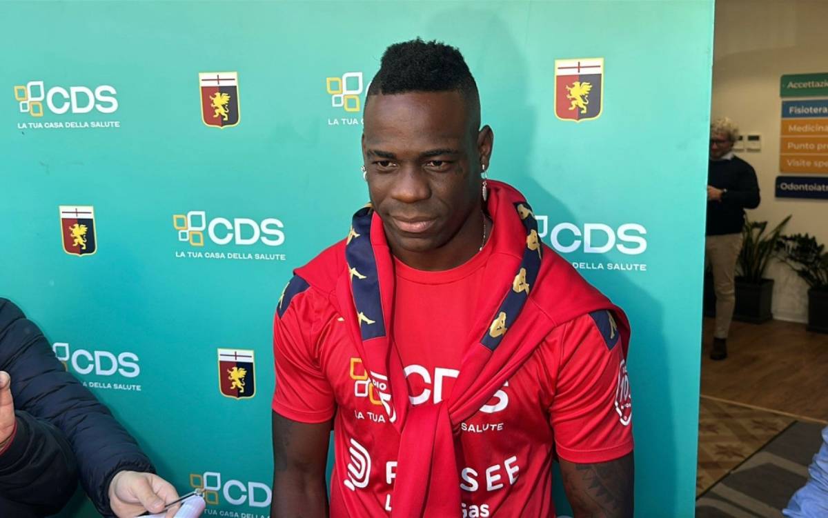 "Voglio cominciare": le prime parole di Balotelli al Genoa