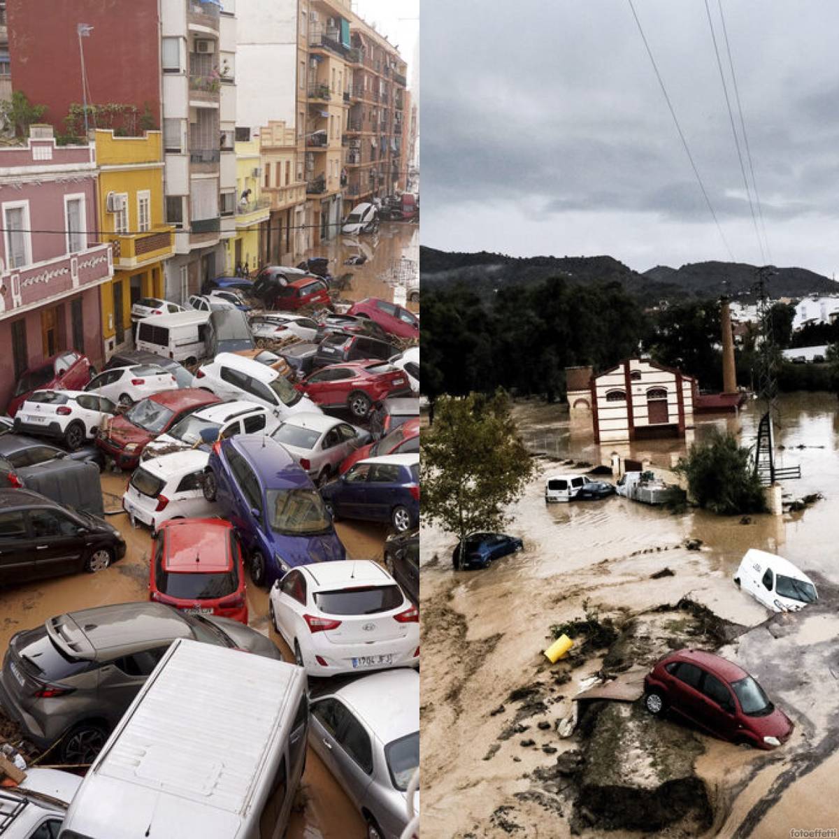 Alluvione a Valencia, 95 morti. "In 8 ore caduta la pioggia di un anno"