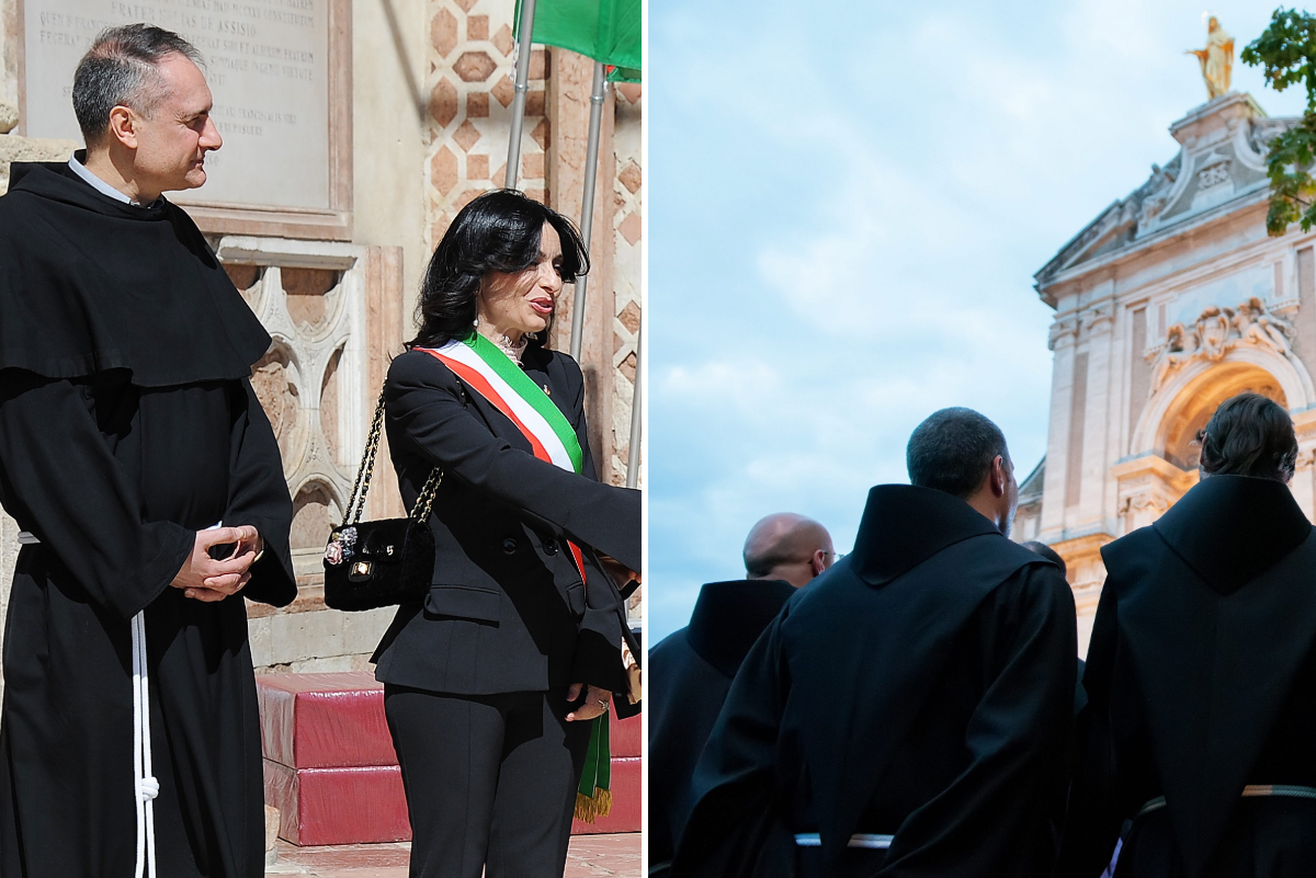 Stefania Proietti e i frati francescani