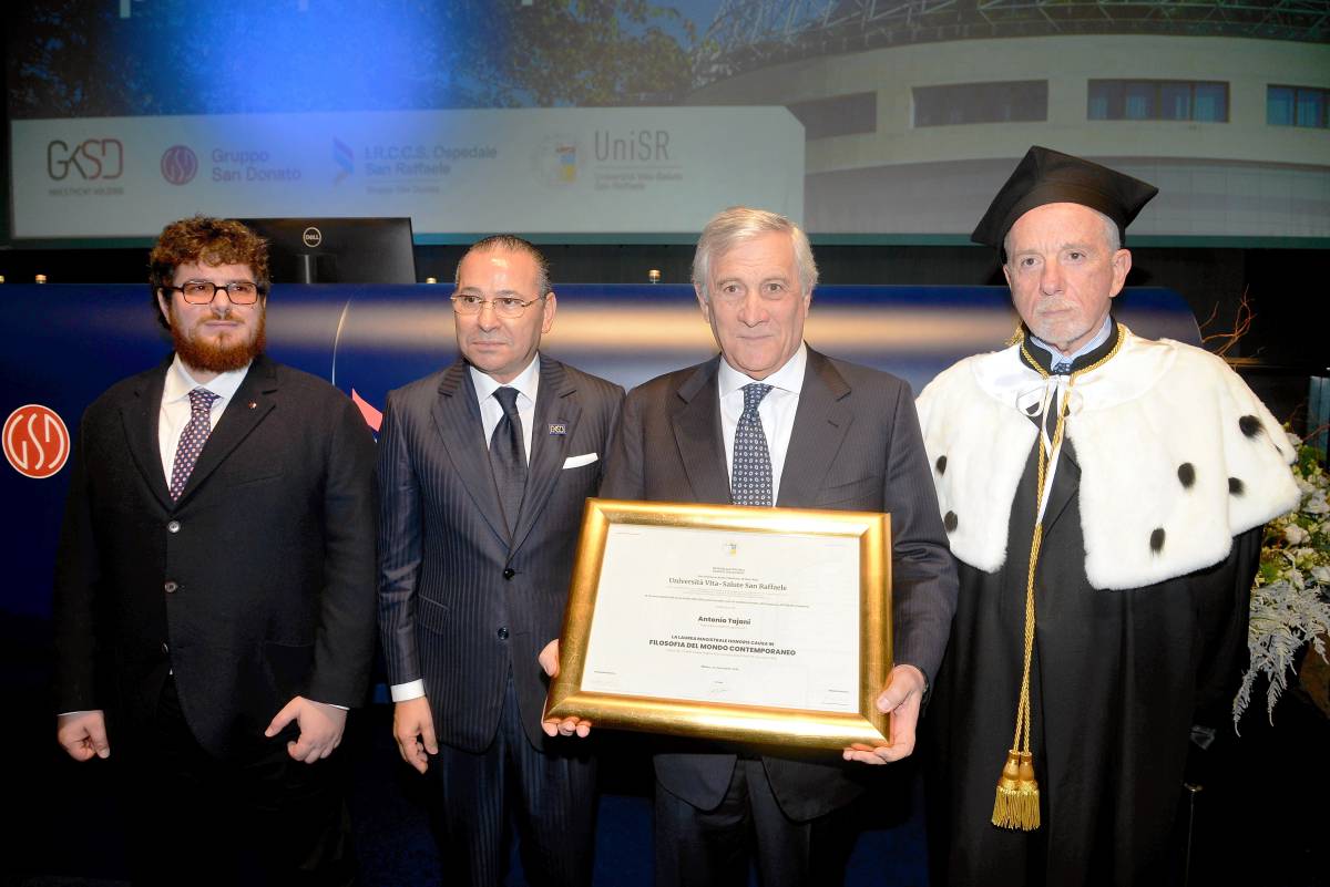 Il San Raffaele laurea Tajani in Filosofia