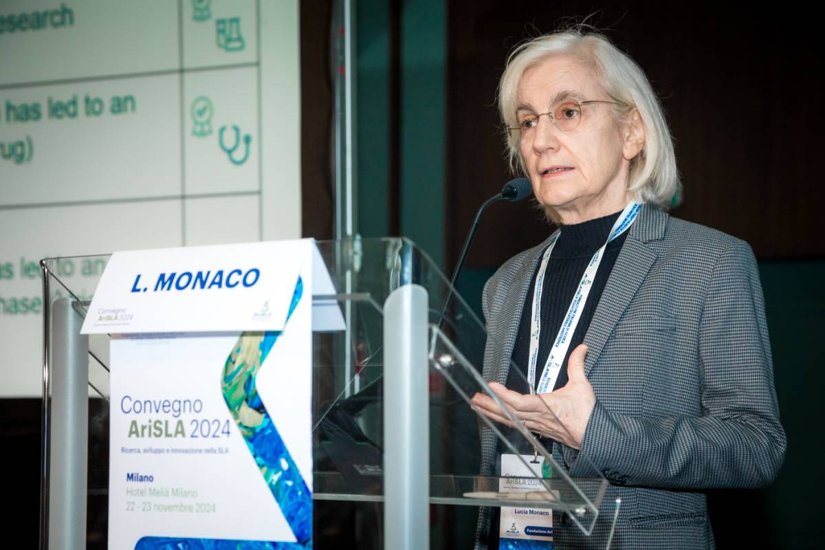 Lucia Monaco, Presidente Fondazione AriSLA, ha annunciato il finanziamento di 840mila euro per nove innovativi progetti