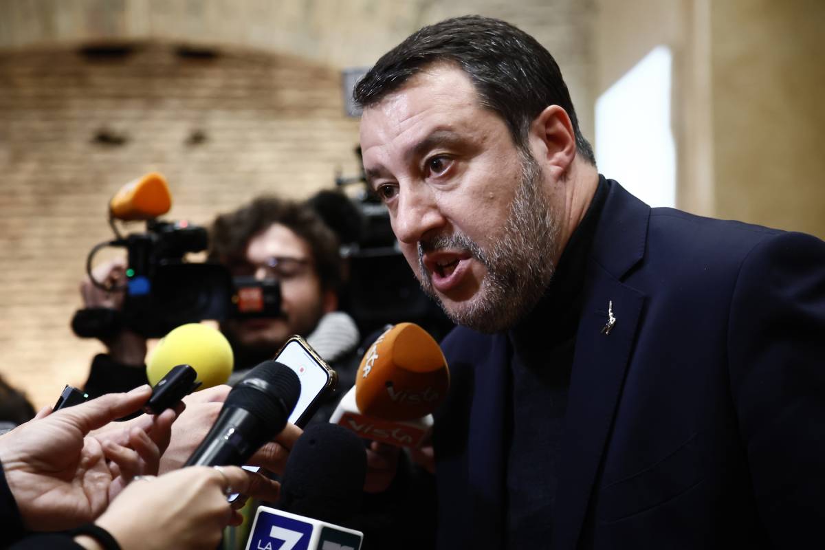 Matteo Salvini alla presentazione del libro di Bruno Vespa