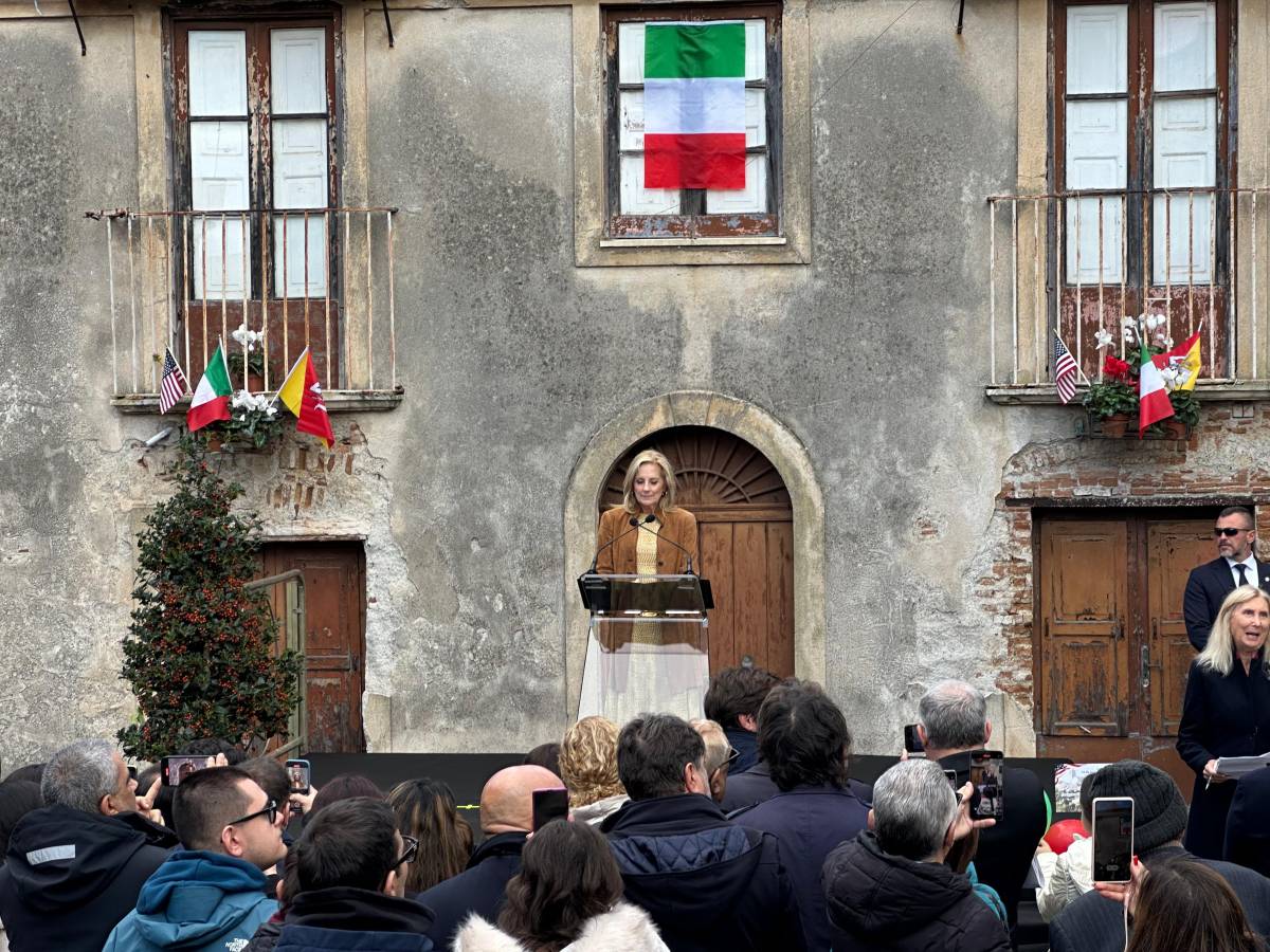 Jill Biden a Gesso (Messina)