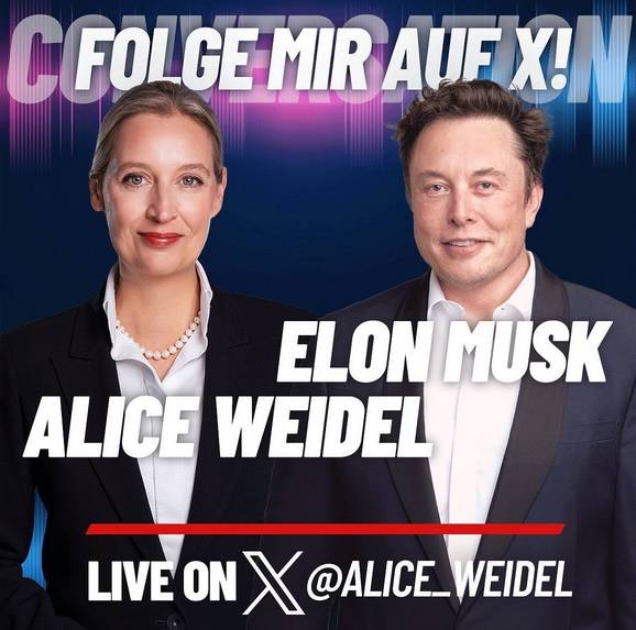 Elon Musk intervista la leader Afd: "La Merkel ha rovinato la Germania"