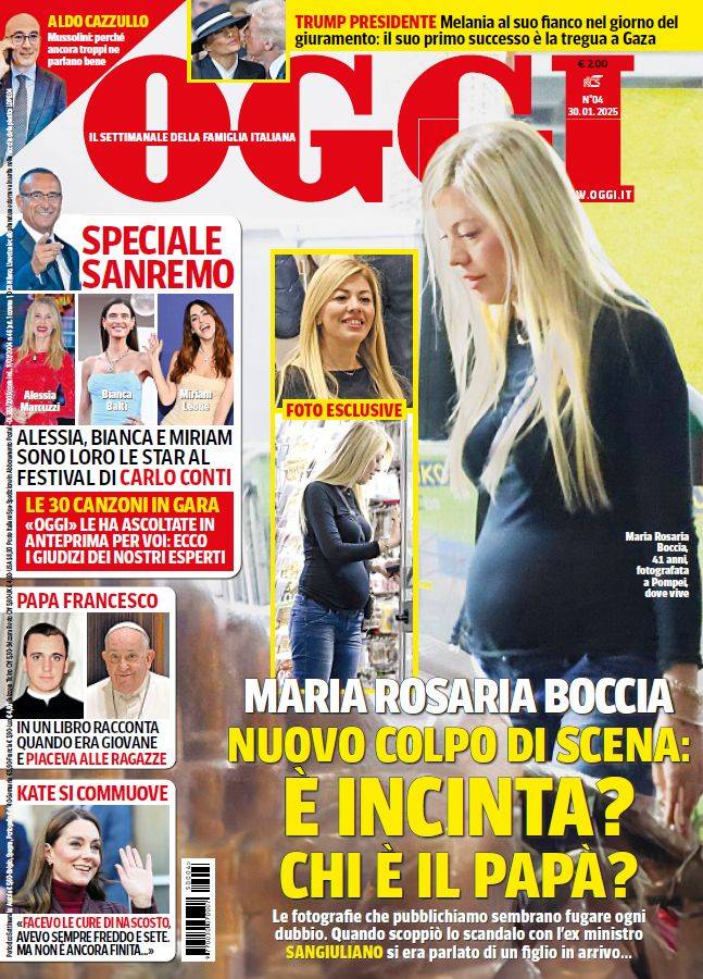 La cover del settimanale Oggi in edicola dal 23 gennaio