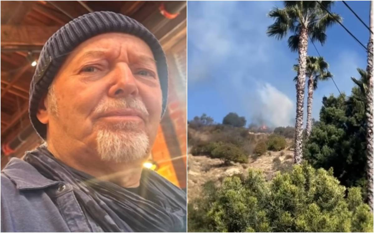 Vasco Rossi a Los Angeles, paura per un incendio vicino alla sua casa