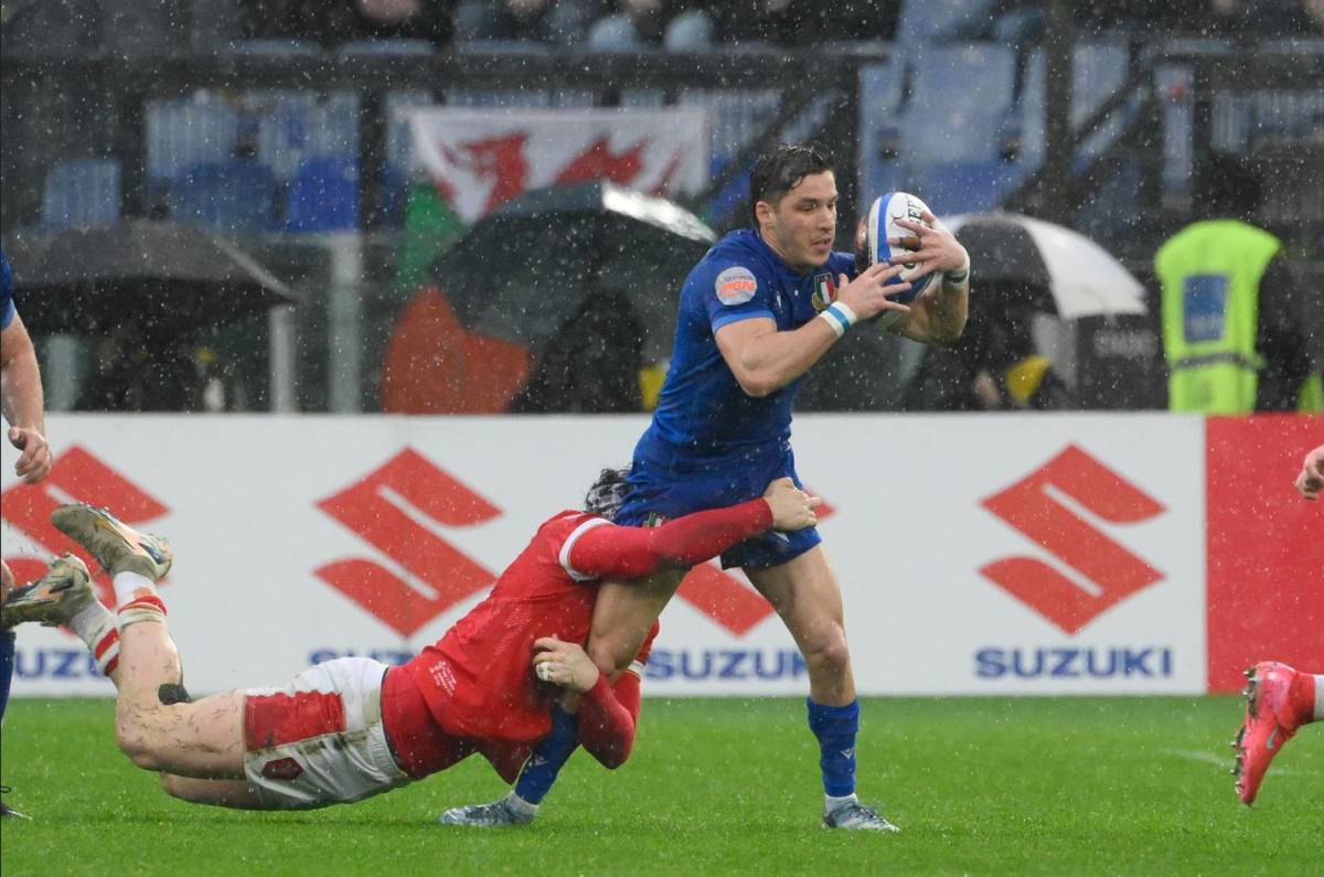 Rugby, l'Italia domina sul Galles