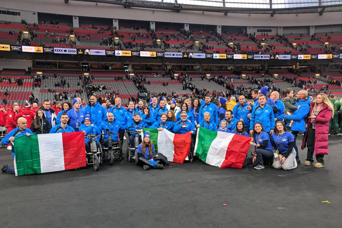 Il team Italia del Gruppo Sportivo Paralimpico 