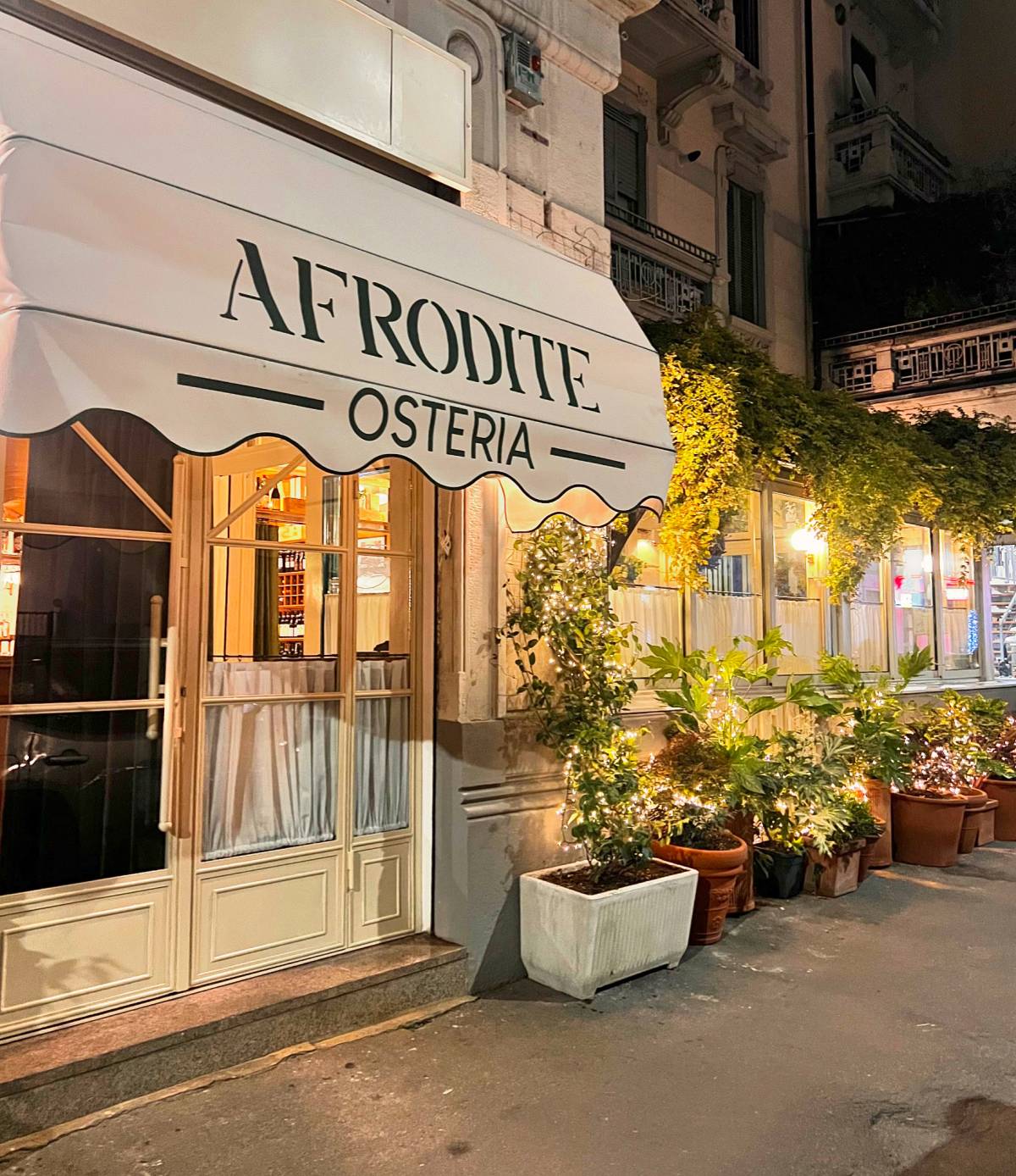 Osteria Afrodite, modernariato intelligente