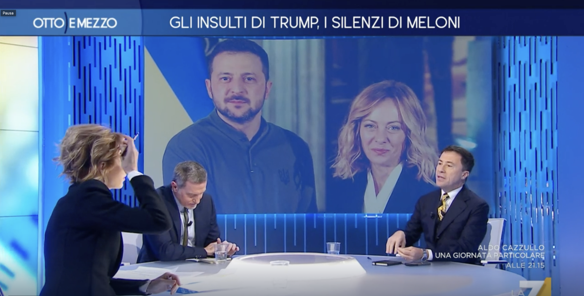 "La democrazia non ti appartiene". Scontro in tv tra Bocchino e Giannini su Trump 