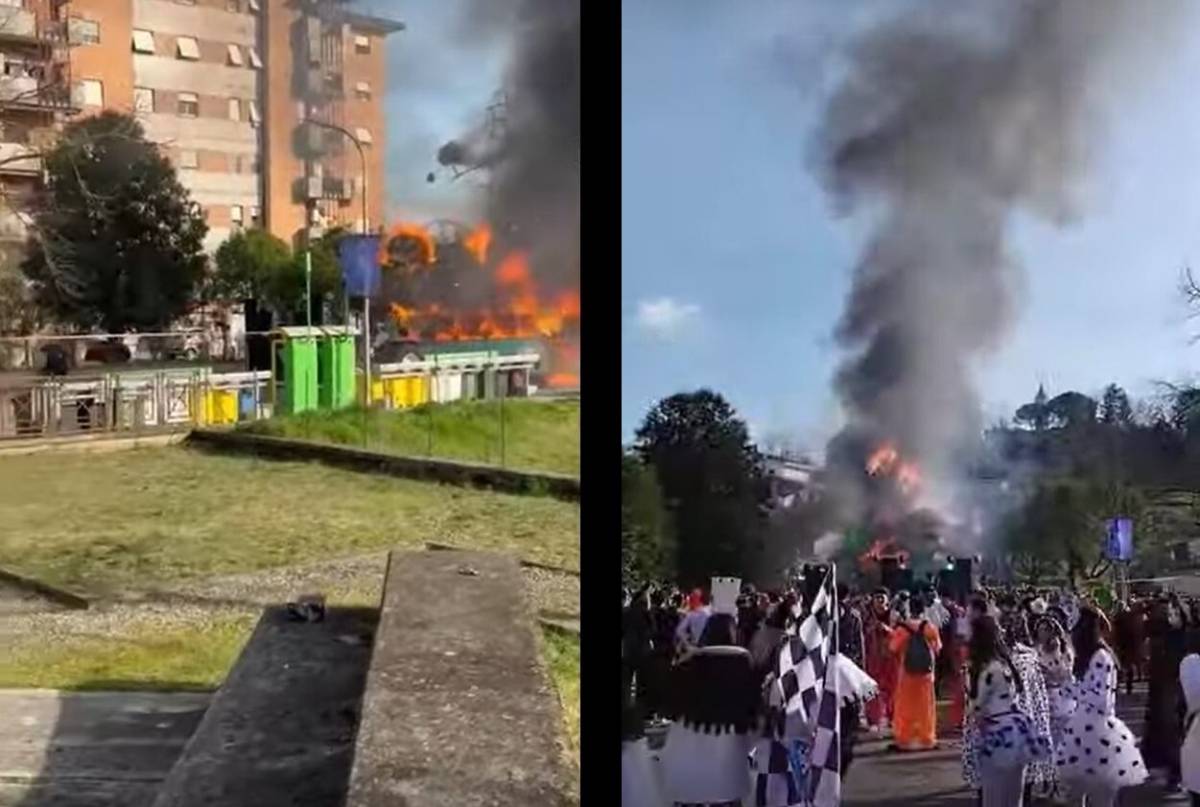 Paura alla sfilata di Carnevale, carro prende fuoco: due bimbi rimasti ustionati