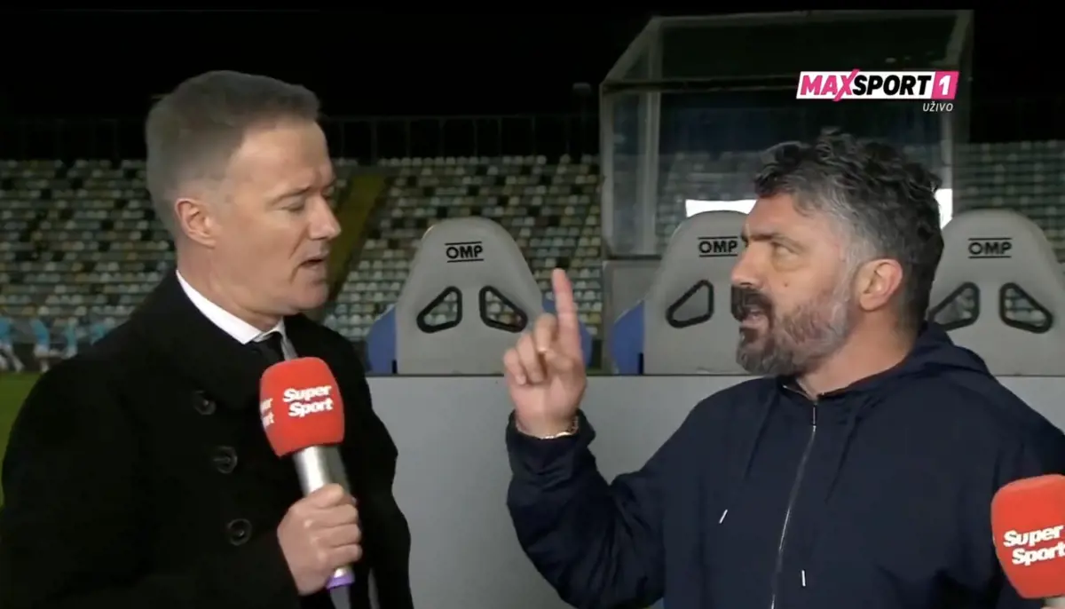 Gattuso su tutte le furie: litiga in diretta tv: il video è già virale Gattuso su tutte le furie: litiga in diretta tv: il video è già virale