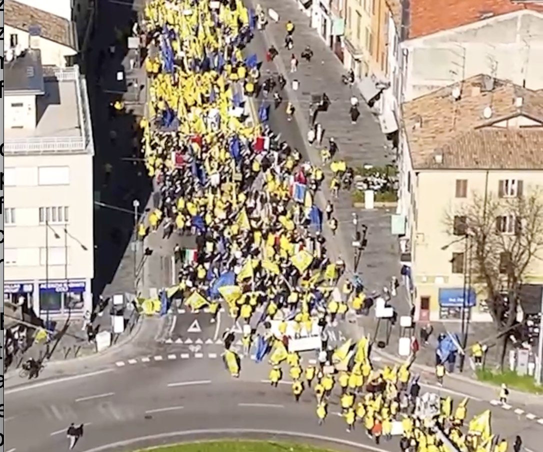 La manifestazione Coldiretti di Parma