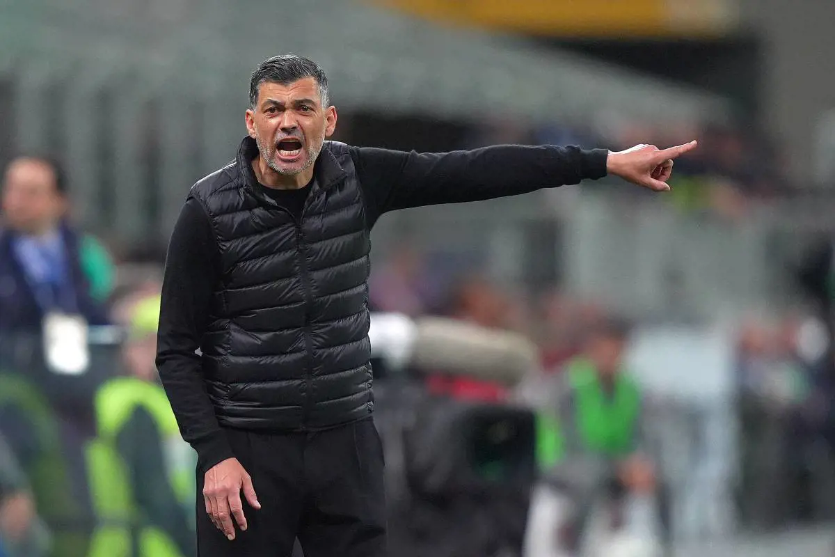 Sérgio conceição,AC Milan manager,amidst mounting pressure.