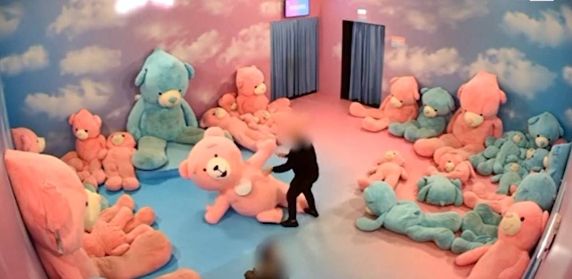 Vestita da orso alla mostra per bimbi, presa a pugni da un visitatore