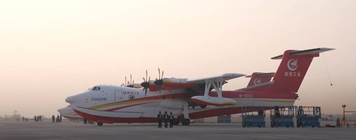 Spunta il nuovo AG600: cosa può fare il maxi aereo anfibio cinese