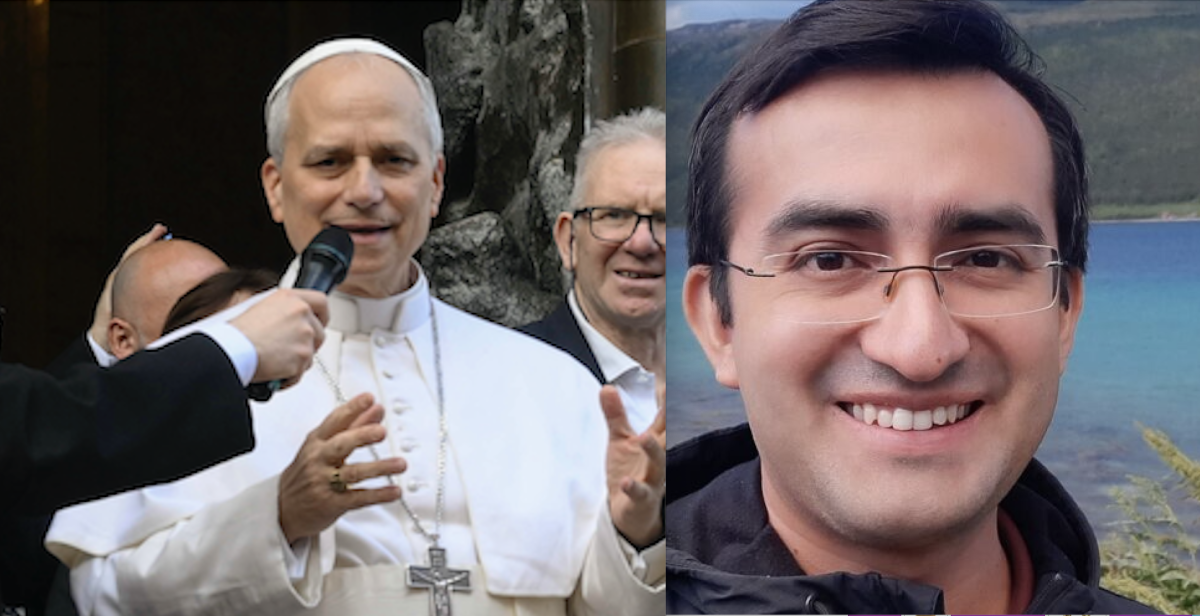 A destra una foto social di Padre Edgard Rimaycuna (Fonte social)