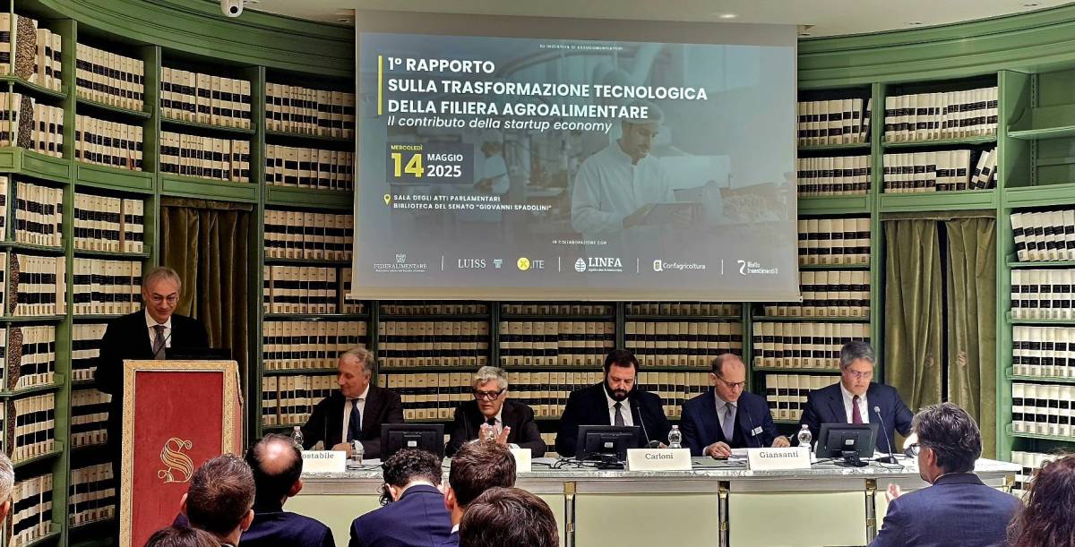 Al Senato presentato il “1° Rapporto sulla Trasformazione Tecnologica della Filiera Agroalimentare. Il contributo della Startup Economy”