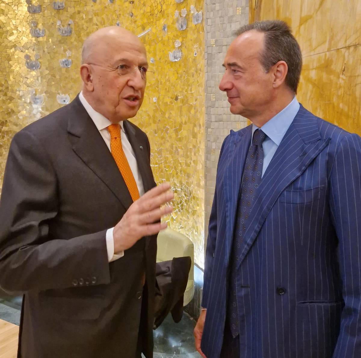 Da sinistra Antonio Patuelli e Luca Dal Fabbro