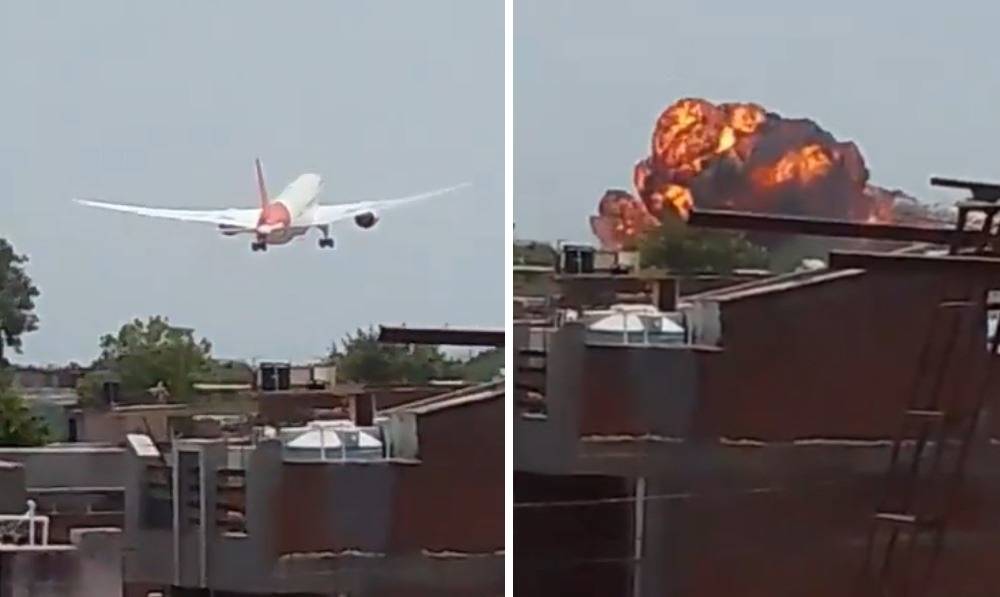 India, aereo precipita su uno studentato: 242 a bordo. Oltre 300 morti