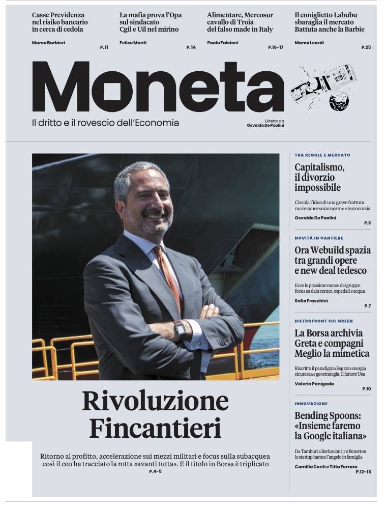 Moneta, ecco i progetti di Fincantieri e Webuild