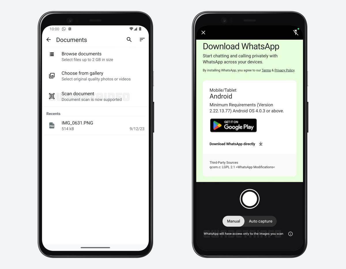 Scansione dei documenti: cosa cambia su WhatsApp