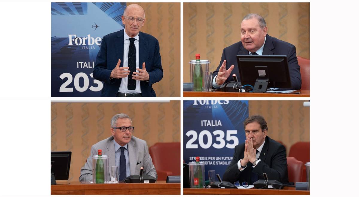 Da sinistra in senso orario: Francesco Paolo Sisto, Tommaso Miele, Franco Massi e Fulvio Baldi