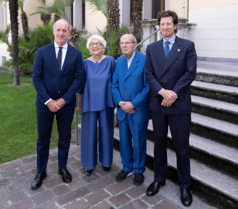 Da sinistra: Luca Zaia, Giustina Destro, Bert Blaauw ed Ernesto Fürstenberg Fassio